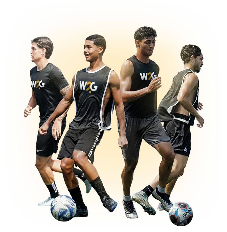 Atletas W2G Sports em treinamento